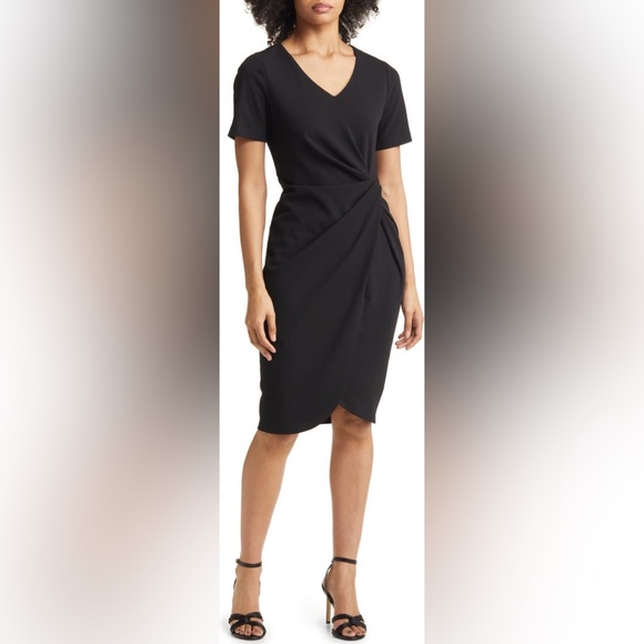 Tahari Dresses & Skirts - Stretch Crepe Side Knot Dress
Tahari ASL
